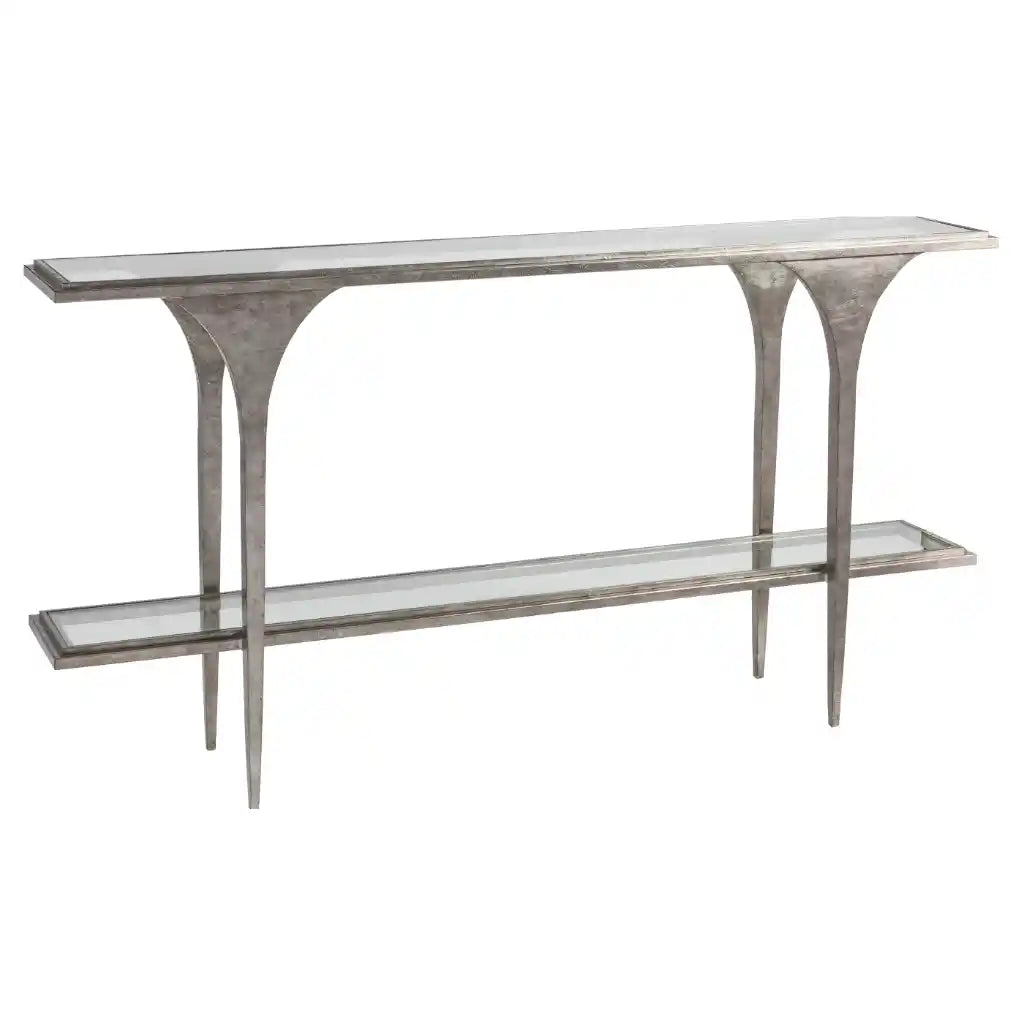 Porto Silver Console Silver Leaf