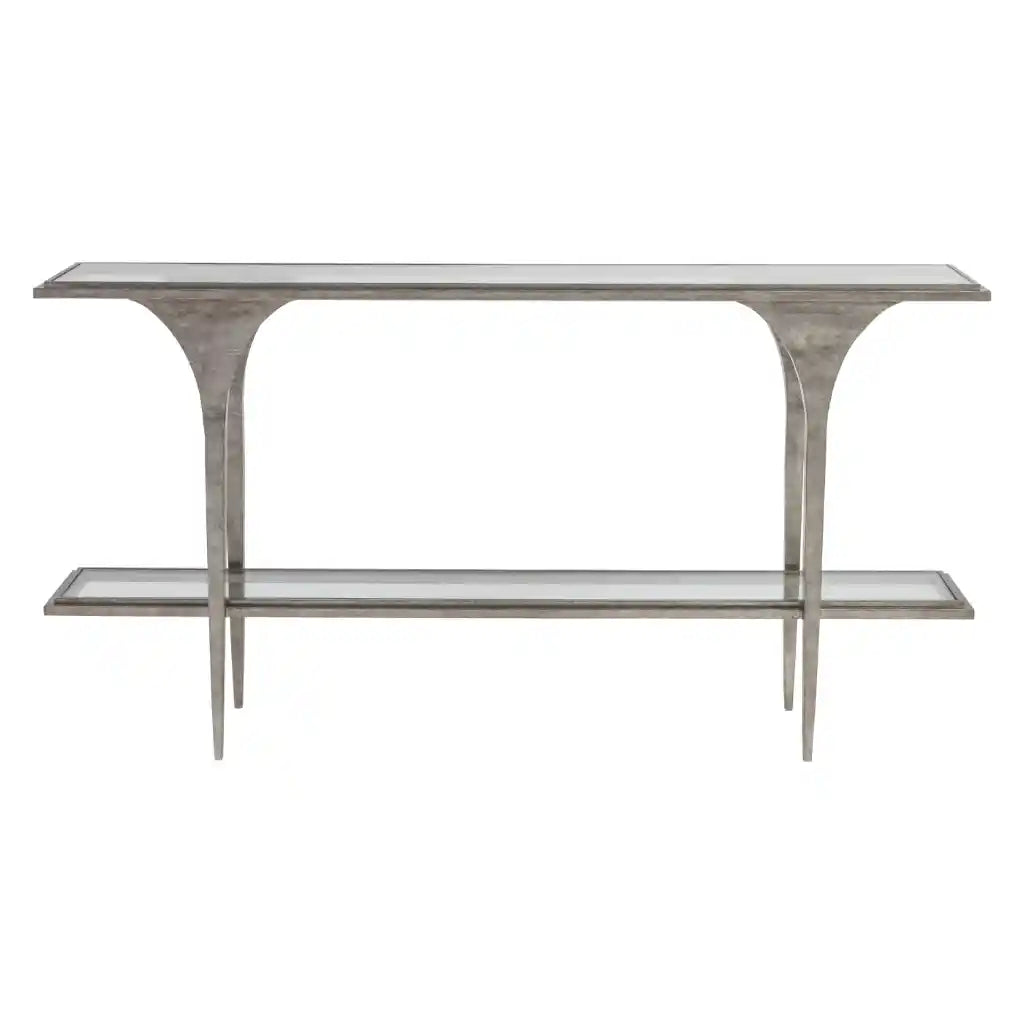 Porto Silver Console Silver Leaf