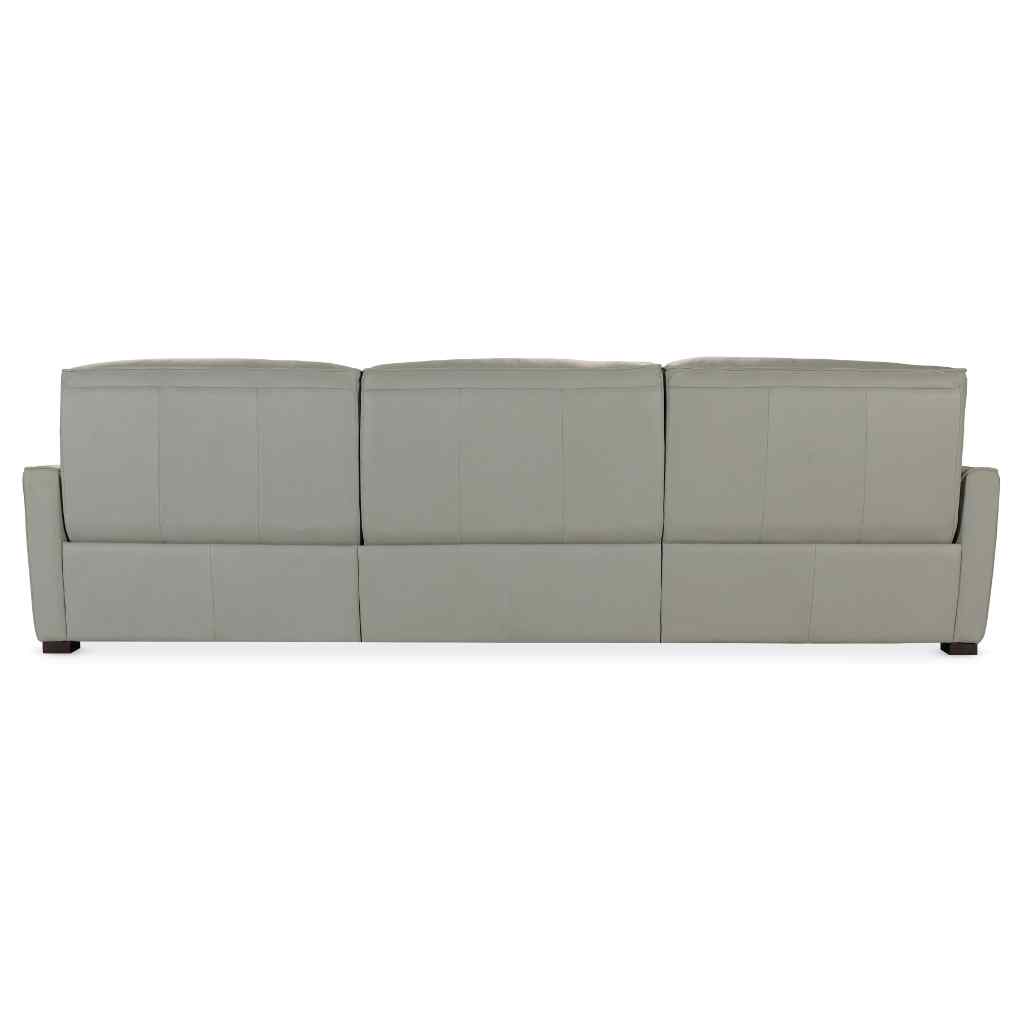 Reaux Power Motion Sofa with LAF Chaise with 2 Power Recline Grey