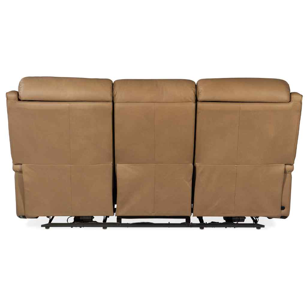 Rhea Zero Gravity Power Recline Sofa with Power Headrest Light Brown