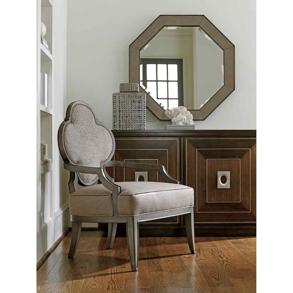 Riva Octagonal Mirror Brown
