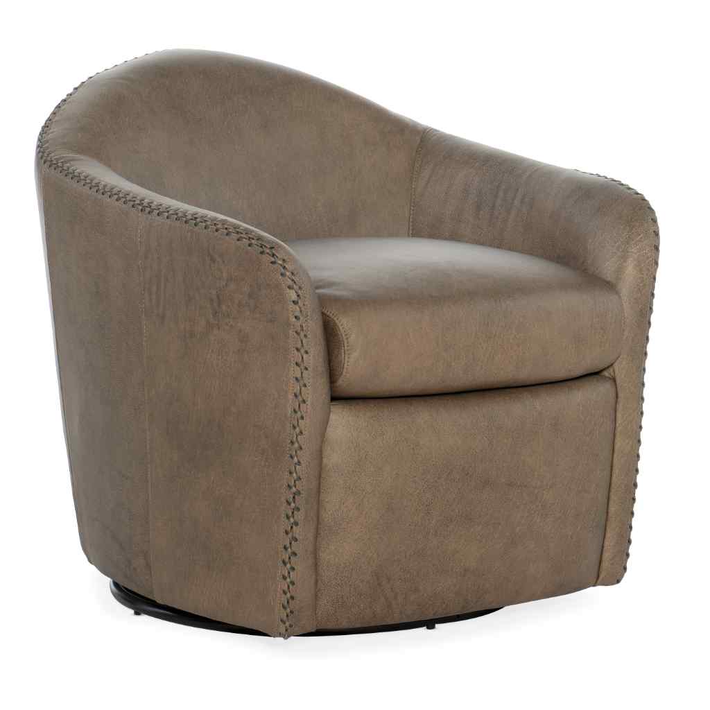 Roper Swivel Club Chair Light Brown