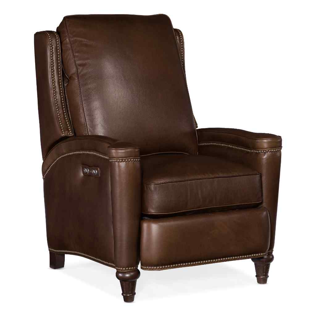 Rylea Power Recliner with Power Headrest Brown