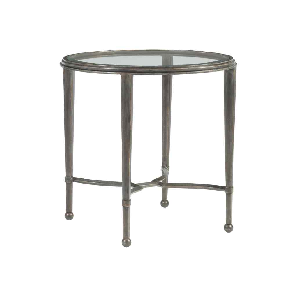 Sangiovese Round End Table - Metal Designs St Laurent