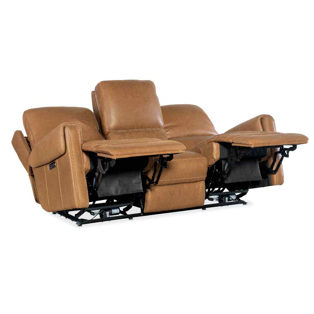 Somers Power Sofa with Power Headrest Light Brown