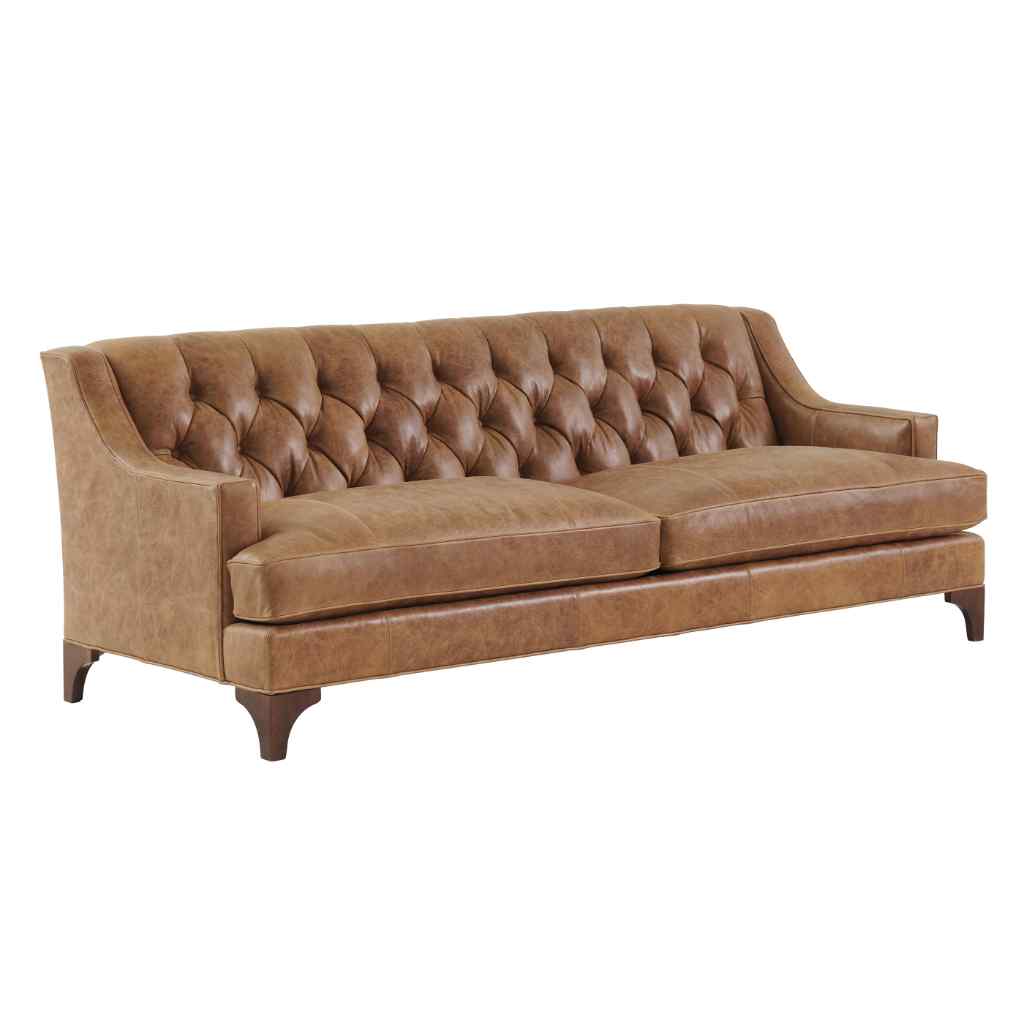 Sonoma Leather Sofa Brown