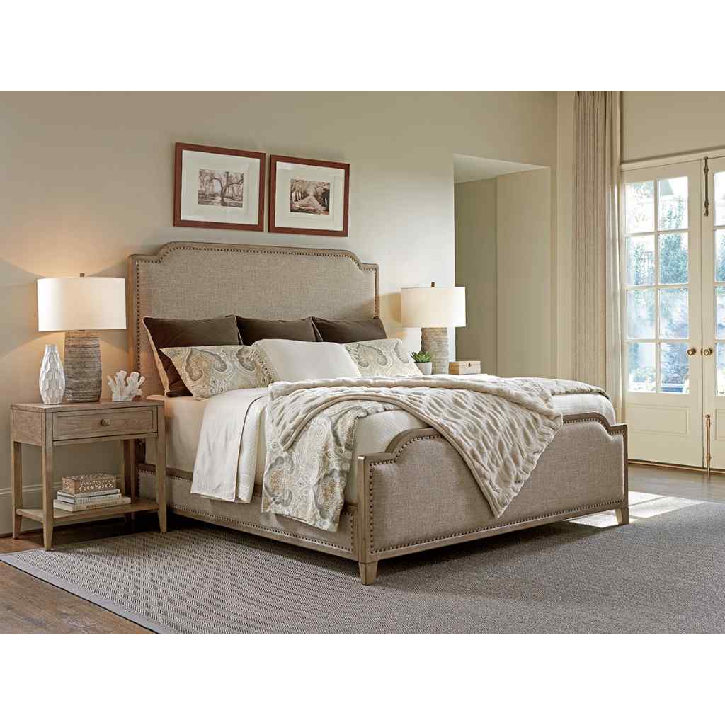 Stone Harbour Upholstered Bed King / Driftwood