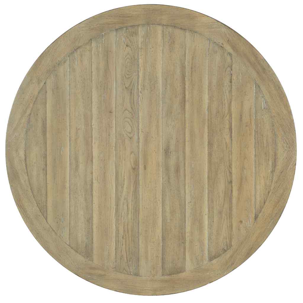 Surfrider 48in Rattan Round Dining Table Light Brown