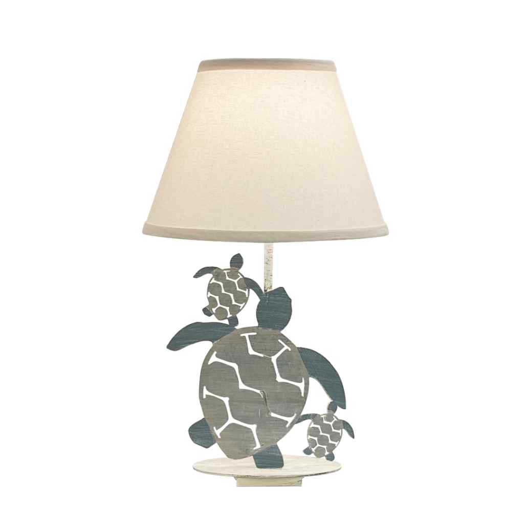 Tide Iron 3 Turtle Accent Lamp Cottage/Tide