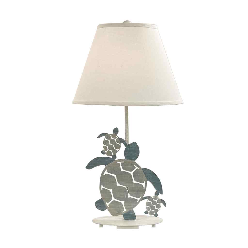 Tide Iron 3 Turtle Table Lamp Cottage/Tide
