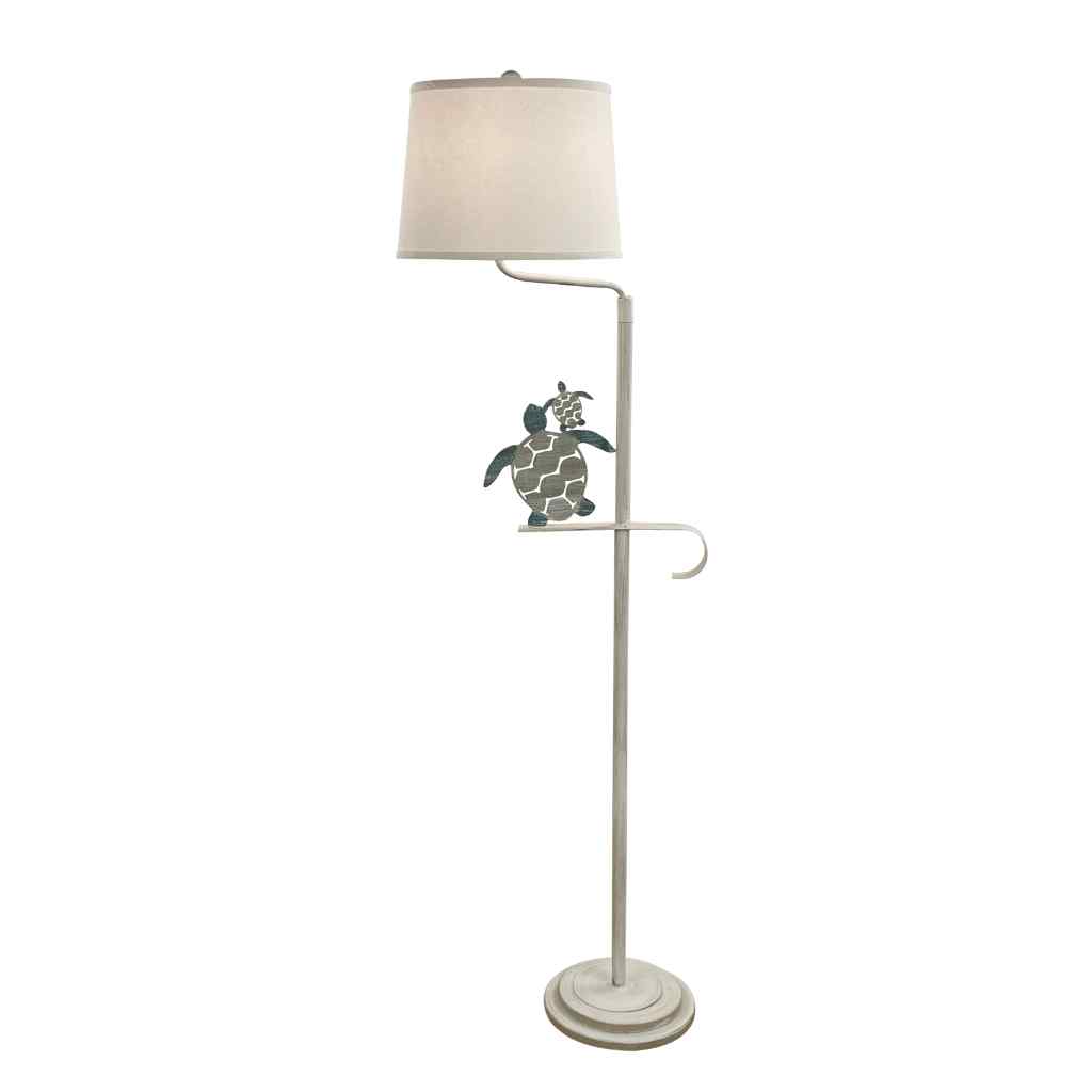 Tide Iron Turtle Swing Arm Floor Lamp Cottage/Tide