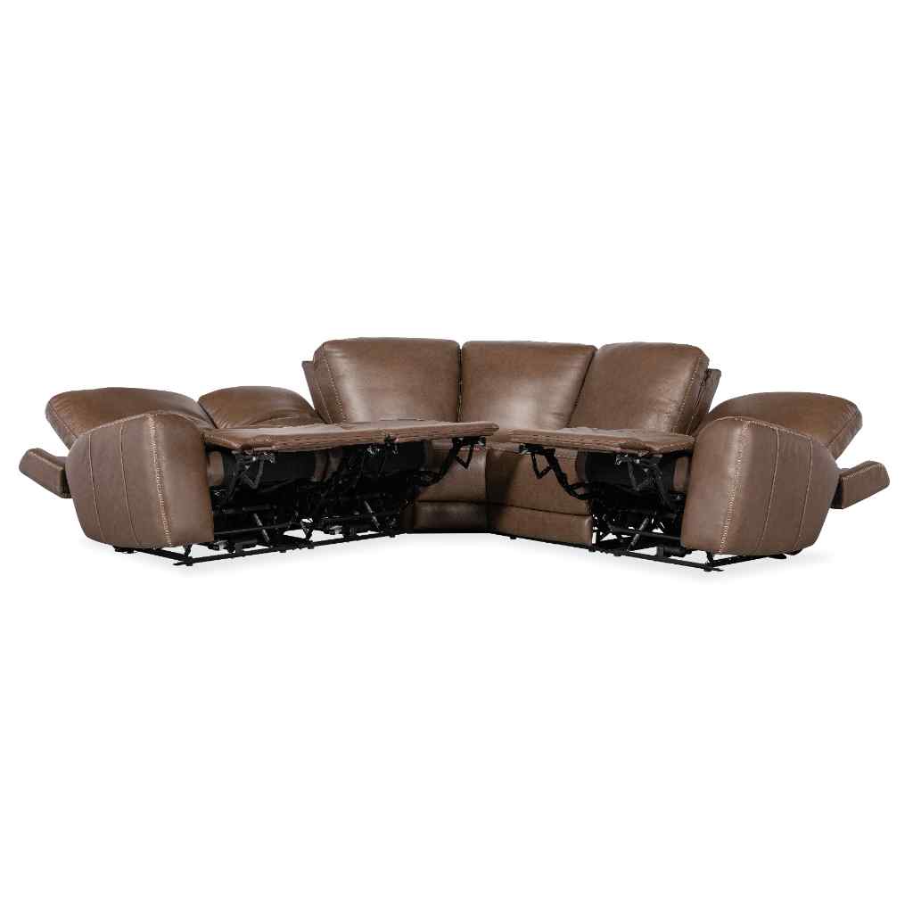 Torres 5 Piece Sectional Medium Brown