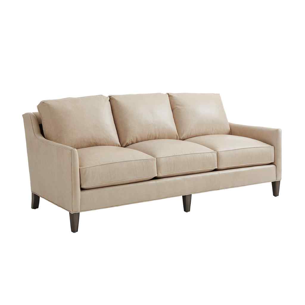 Turin Leather Sofa - Ariana Misty Gray