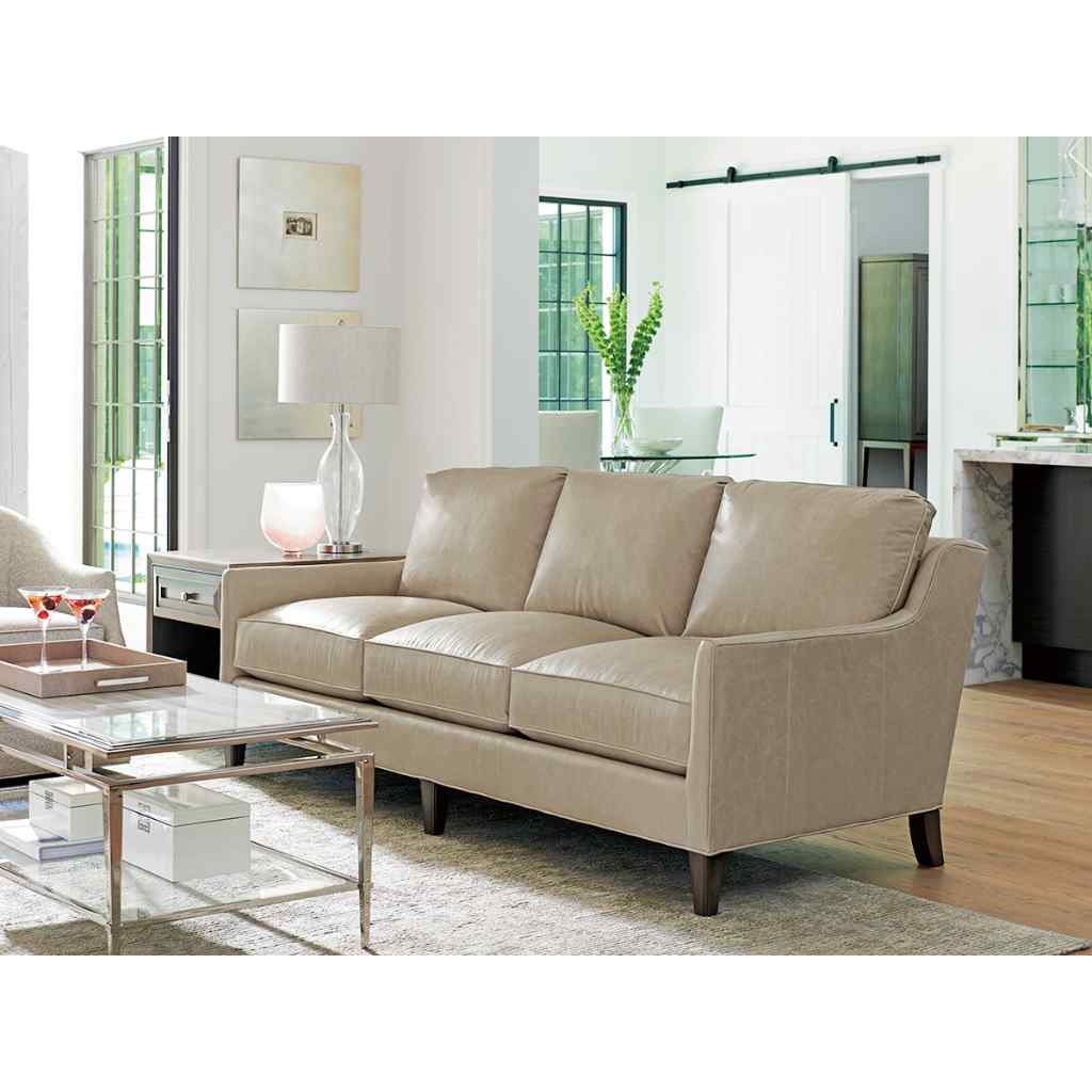 Turin Leather Sofa - Ariana Misty Gray