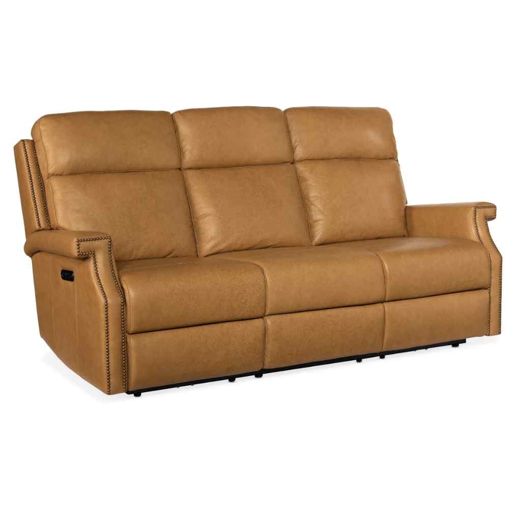 Vaughn Zero Gravity Sofa with Power Headrest Brown