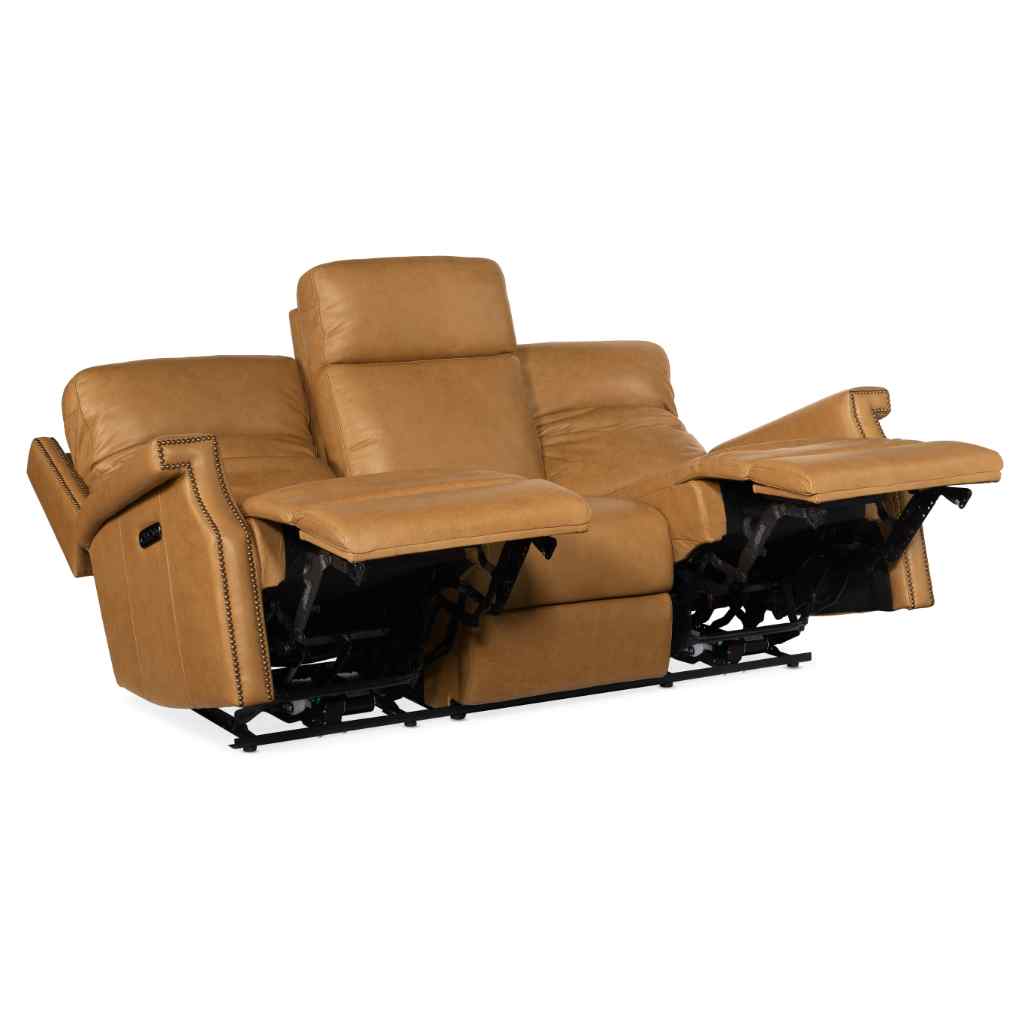 Vaughn Zero Gravity Sofa with Power Headrest Brown