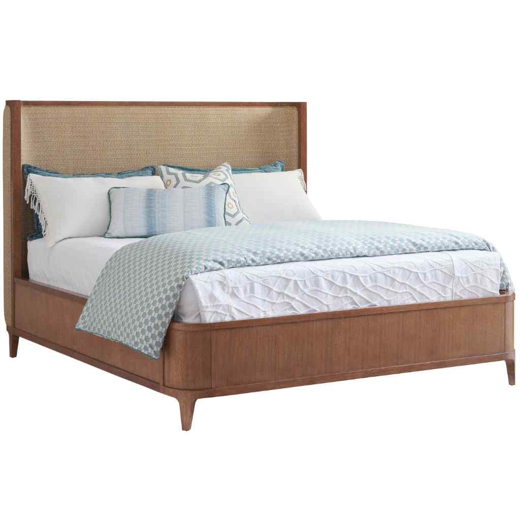 Villa Park Upholstered Bed Queen / Brown