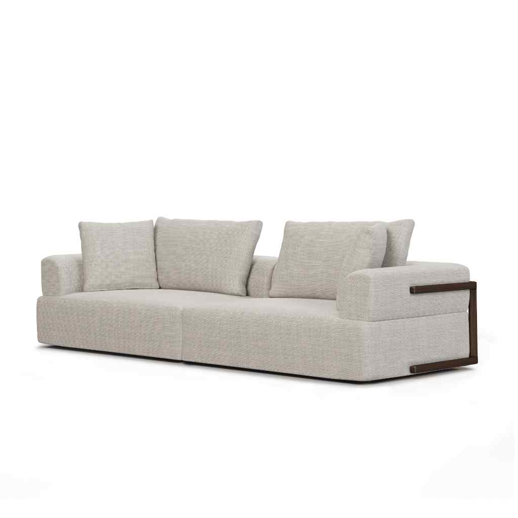 Warner Gray Two Piece Sofa Set Gray