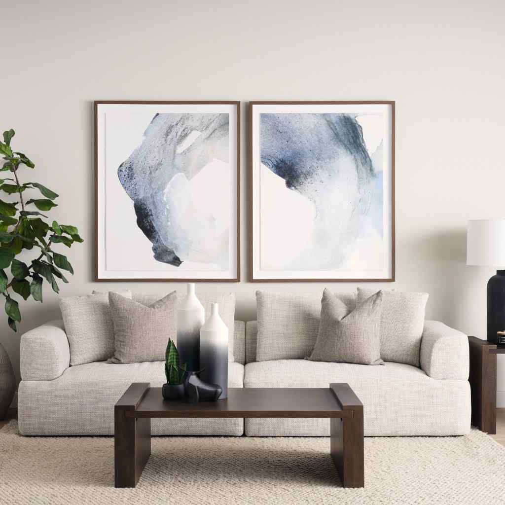 Warner Gray Two Piece Sofa Set Gray