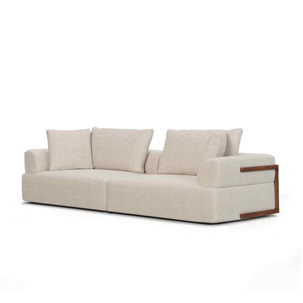 Warner Oatmeal 2 Piece Sofa Set Beige