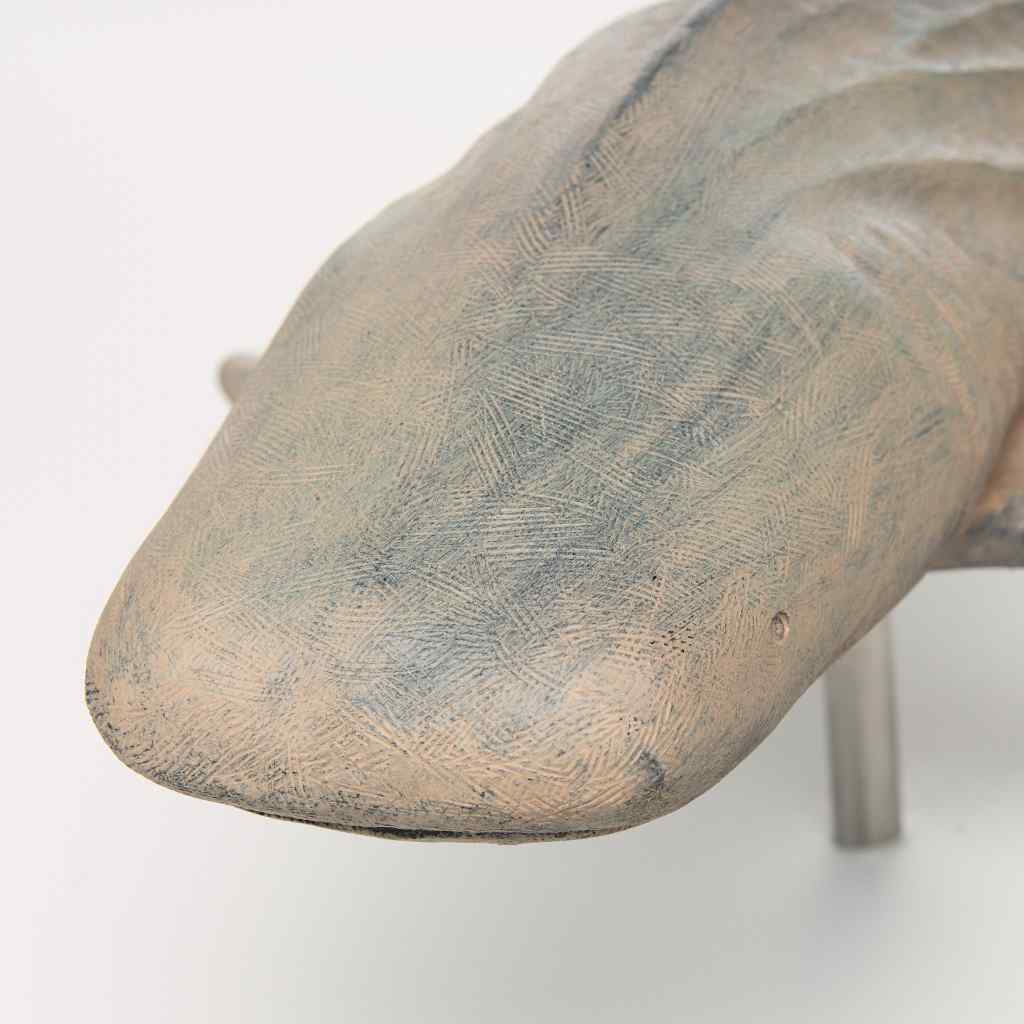 Willa Large Wall Mountable Whale Shark Sculpture Gray