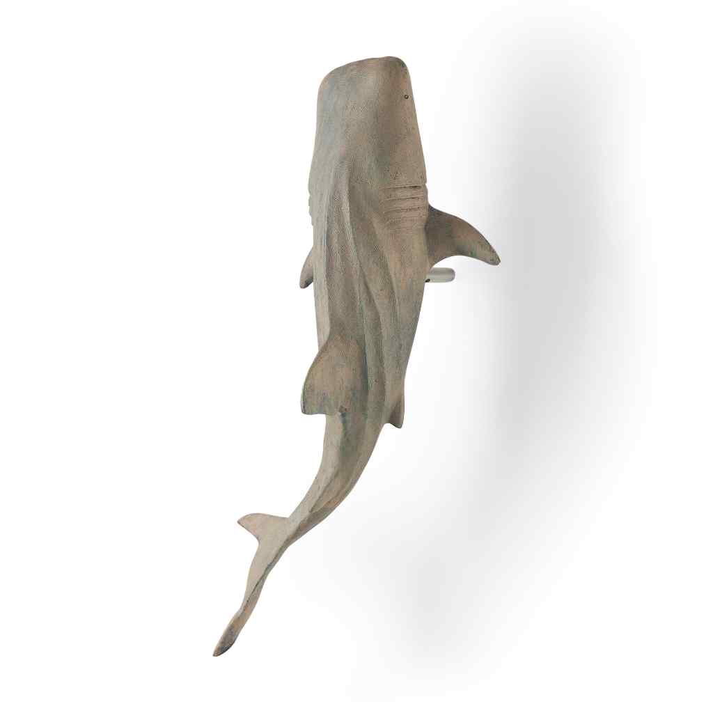 Willa Large Wall Mountable Whale Shark Sculpture Gray