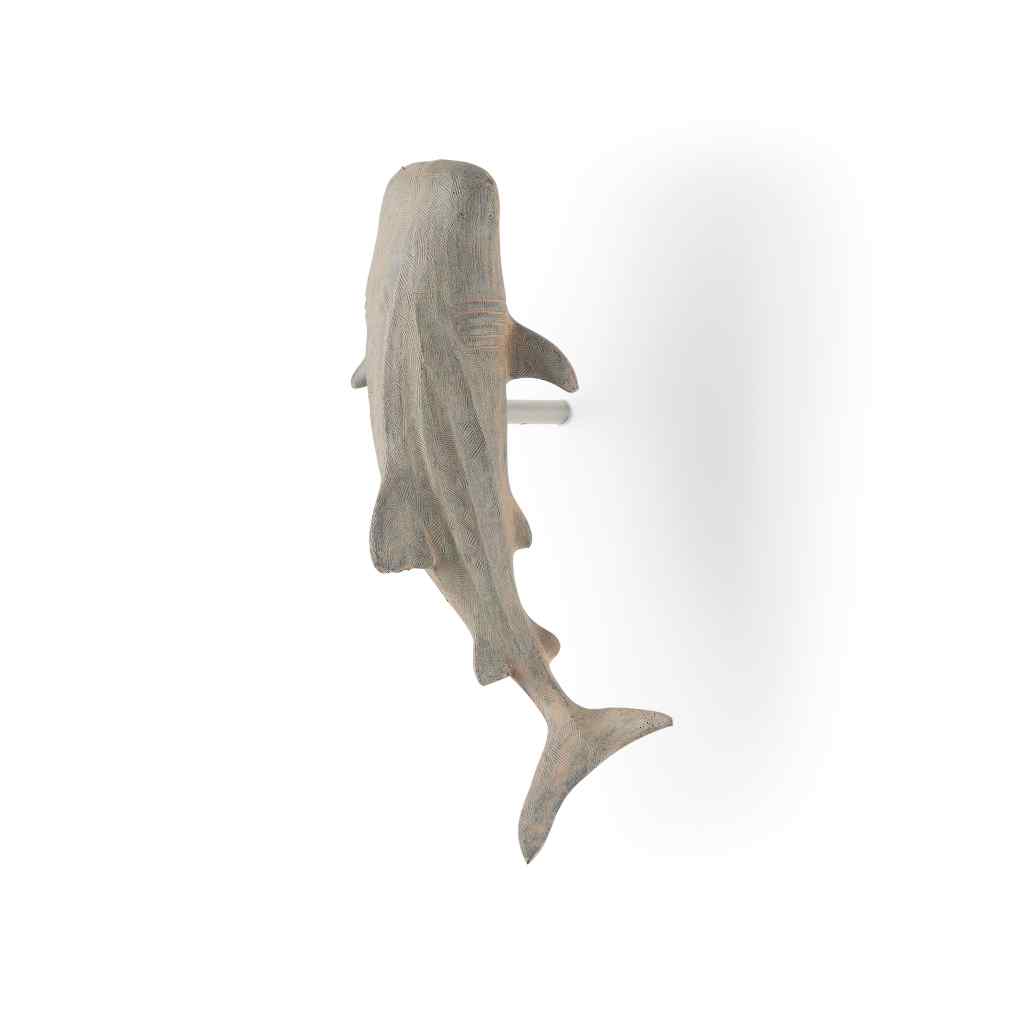 Willa Small Whale Shark Sculpture Gray