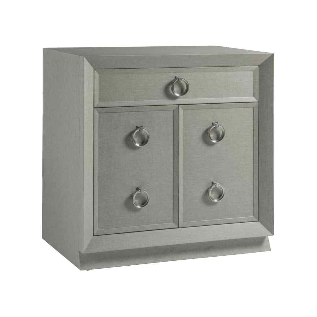 Zeitgeist Linen Hall Door Chest Gray