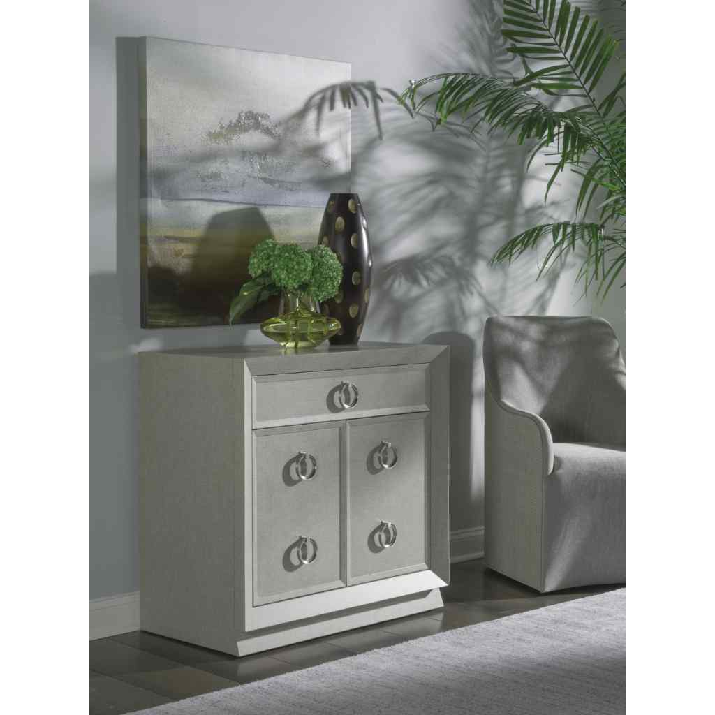 Zeitgeist Linen Hall Door Chest Gray