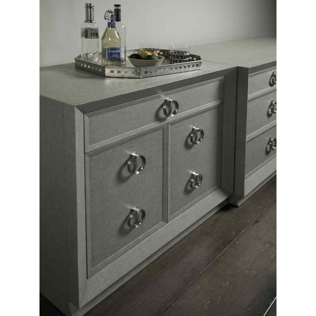 Zeitgeist Linen Hall Door Chest Gray