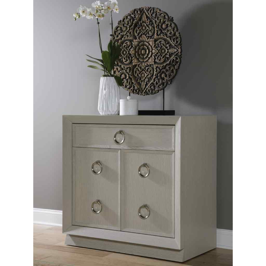 Zeitgeist White Hall Door Chest Gray