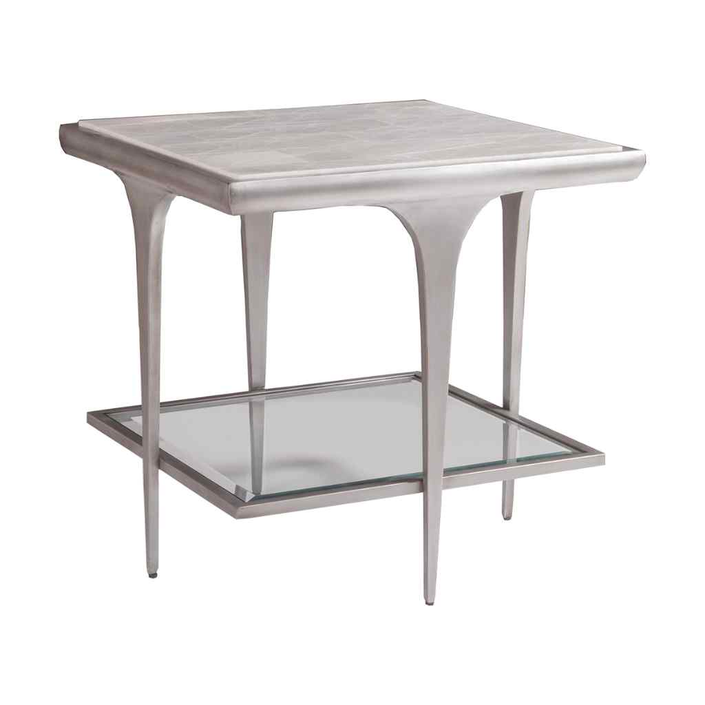 Zephyr Square End Table Gray